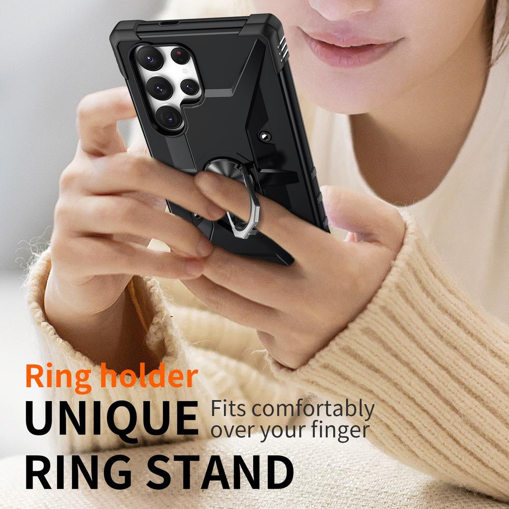 Portable Bracket Phone Case for Samsung Galaxy S25 Ultra Edge S23 Plus S24 FE S22 S21 A36 A56 5G A16 A26 A55 A54 A15 A35 A34 A14