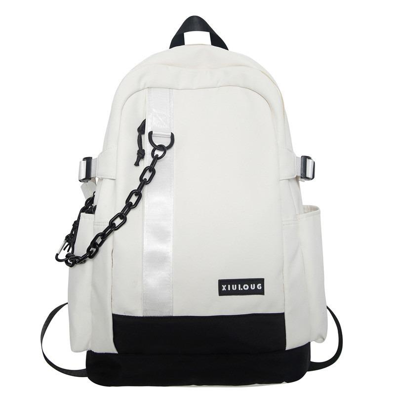 Fashion temperament schoolbag female high school college student trend sense backpack male large capacity travel computer backpack