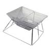 Grătar Barbecue Oțel Inoxidabil Portabil Pliabil Camping Grătar BBQ Cărbune pentru Acasă Exterior Picnic