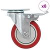 Swivel Castors 8 Pcs 100 Mm