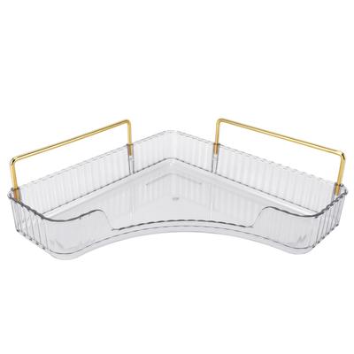 Corner Counter Organizer Tray Large Capacity Multifunction Space Saving Corner Storage Tray for