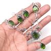 Peridot Quartz Gemstone Birthday Gift Jewelry Necklace & Earrings 18-20''