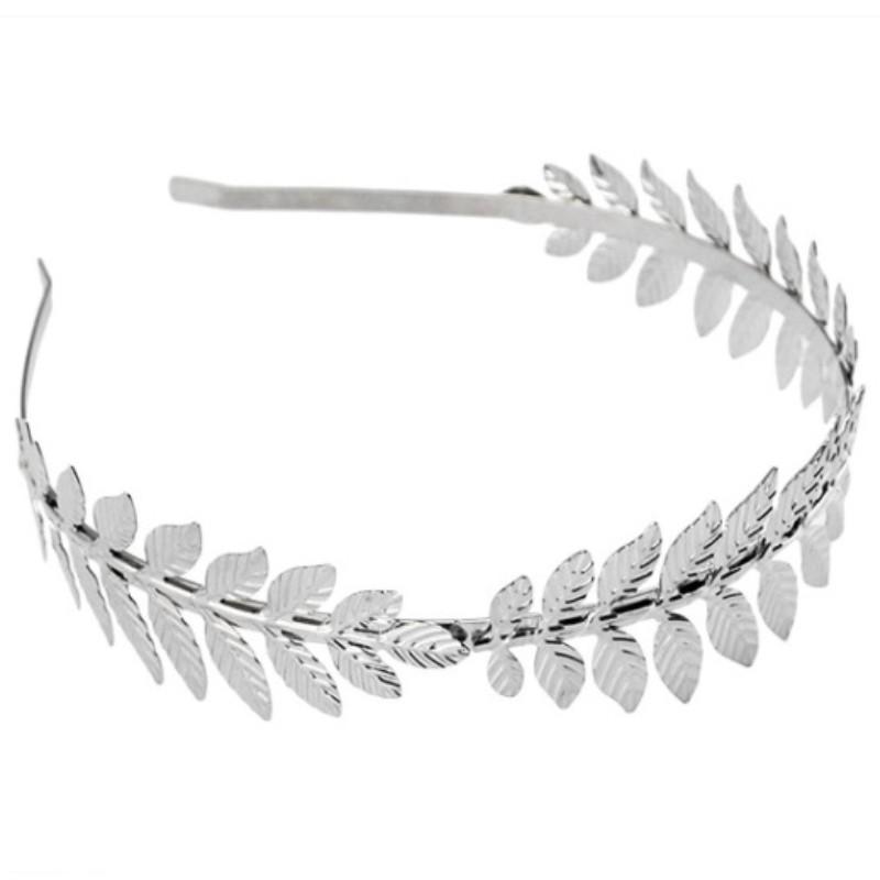 Barocco Oro Metallo Foglia Fascia Capo Corona Diademas Copricapo Dea Romana Greca Gioielli Capelli Sposa Accessori Matrimonio
