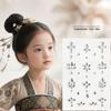 Ancient Style 3D Forehead Gem Stickers for Hanfu Costume - Children’s Glitter Gem Eye Corner and Tear Design