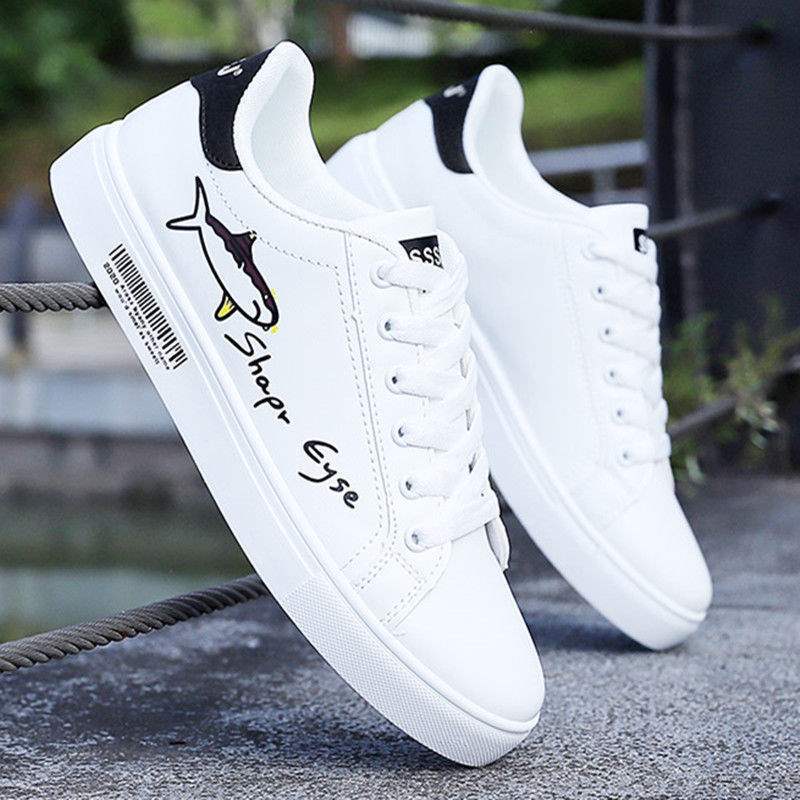 Men's Shoes Spring and Autumn 2025 New Little White Shoes Men's Shoes Men's Sports and Leisure Shoes Fashion Trend Board Shoes Versatile