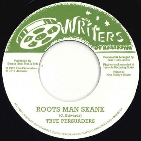 

7inch Record TRUE PERSUADERS - Roots Man Skank / Eastman Dub Skank JAMWAX14 Writers Of Rast 2017 Europe Reggae, Ska & Dub Used
