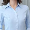 Dámská košile klopa s dlouhým rukávem jednořadé košile topy jednobarevné slim fit kancelářská košile pracovní oblečení