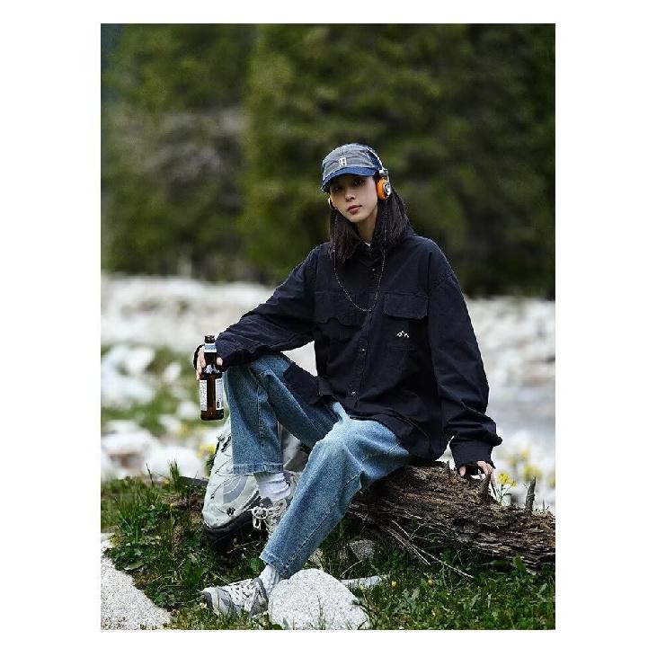 Spring and Autumn Cotton Long-Sleeved Shirt Workwear Retro Coat Mountain Casual Fashion Brand Ruan Handsome Shirt Men