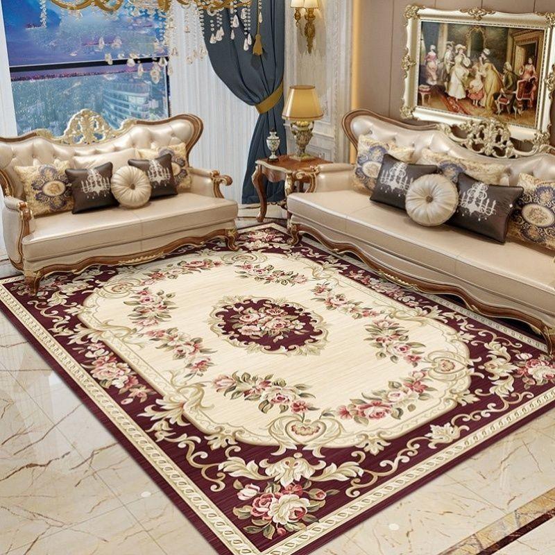 European Style Living Room Carpet Home Sofa Coffee Table Carpet Large Area Carpet Bedside Carpet