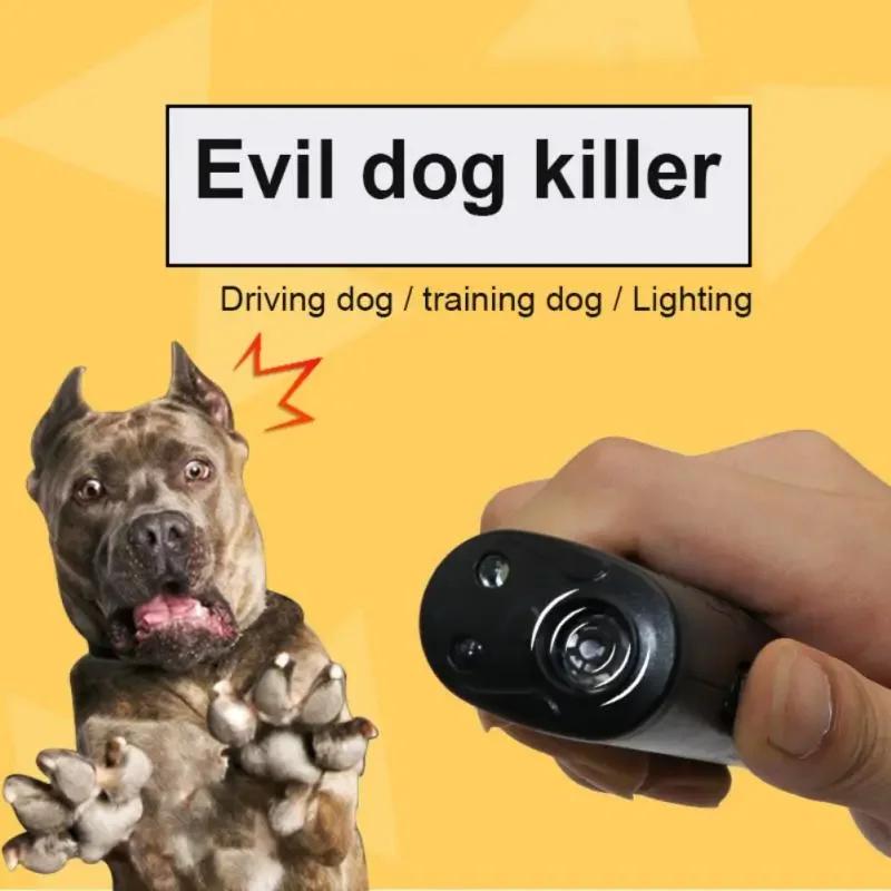 Pet Drive Dog Ultrasonic Barking Training Equipment Anti Barking Stop Training Equipment Anti Barking Stop Barking Flashlight