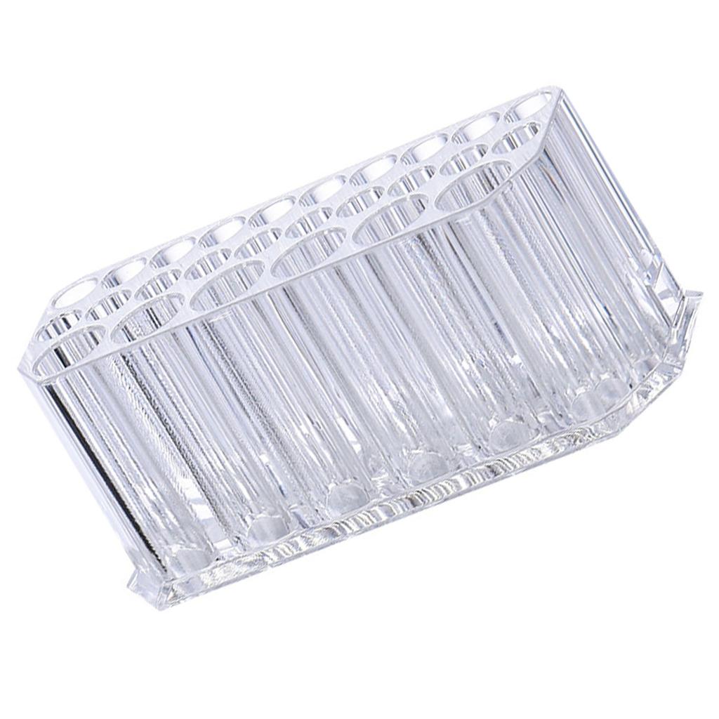 Eyeliner Holder Organizer for Women 26 Slots Transparent Lip Liner Organizer Eyebrow Pencil