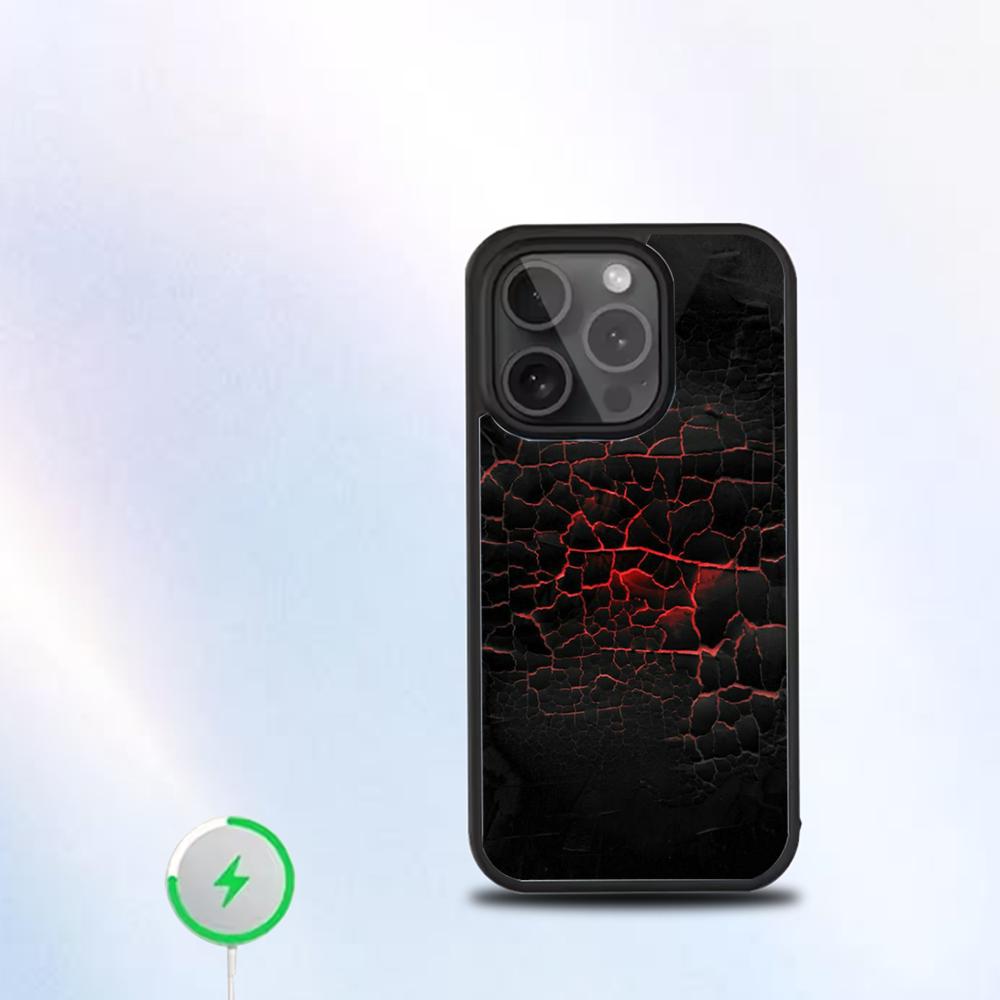 Carbon Fiber Pattern Painting Phone Case  For IPhone 16 15 14 13 12 11 Pro Mini Max Soft Magnetic Cover