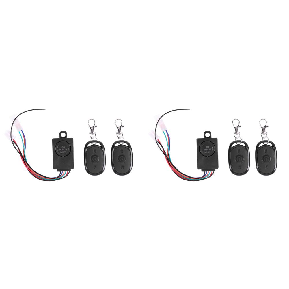 E-bike Alarm System 36-72V 125dB Anti-Theft for Electric Scooter Bicycle Security Anti Lost Remote Control Detector Alarm 1-3Set