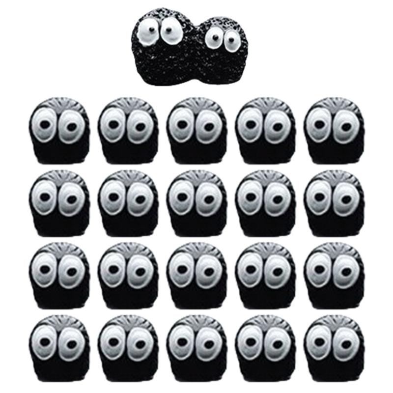 Car Interior Accessory Black Coal Car Decoration Automotive Dashboard Decors Adhesive Soot Sprites Ornament