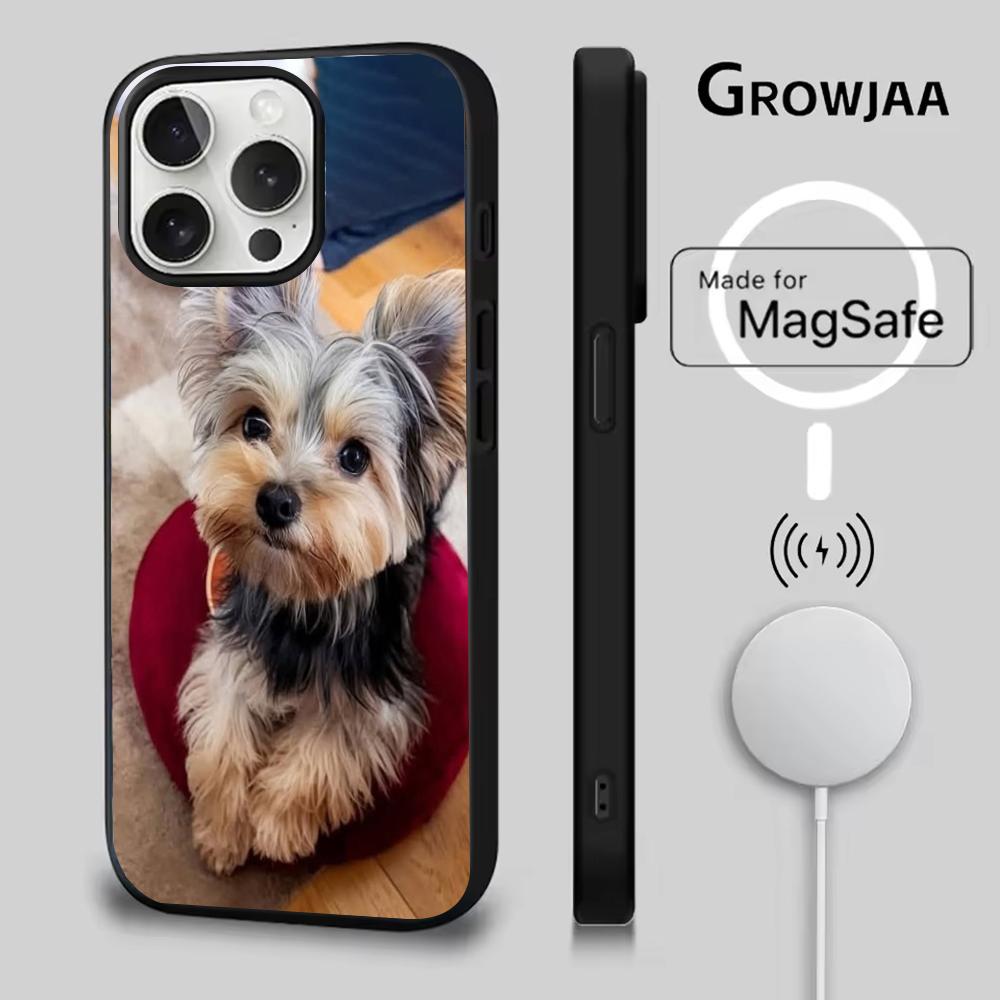Yorkshire Terrier Dog Phone Case For iPhone 16e,16,15,14,13,12,11,Plus,Pro,Max,Mini Magsafe Magnetic Wireless Charging