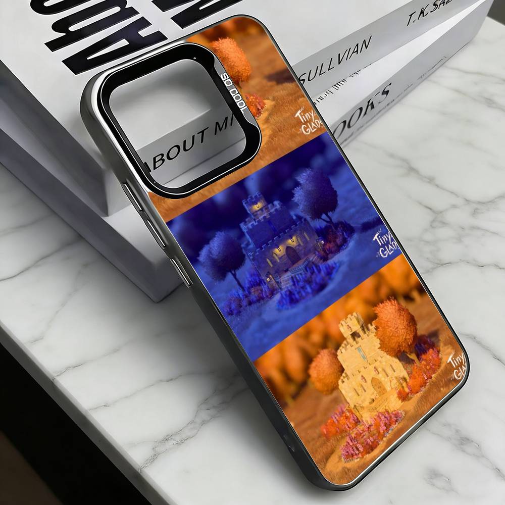 Game Tiny Glade Phone Case For iPhone 17,16,15,14,13,12,11 Plus,Pro Max,XS,Colorful Silver Black Cover