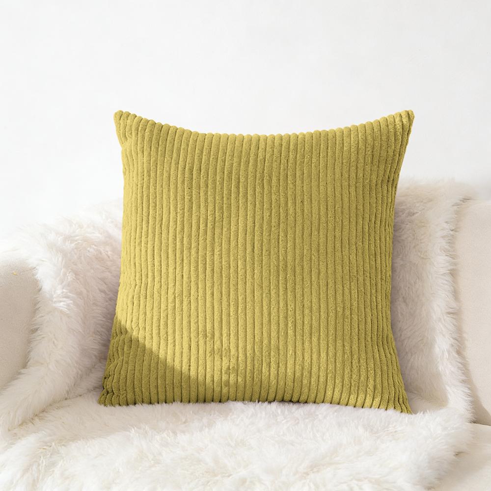 Cord Kissenbezug 40X40 45X45 50x50 30x50 CM Weicher Plüsch Flanell Kissenbezug Flauschige Sofakissenhülle für Sofa Wohnzimmer