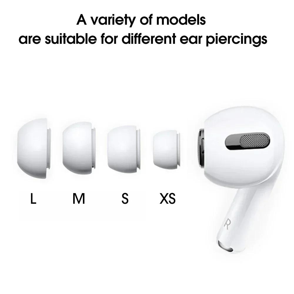 Premium Weiche Silikon-Ohrstöpsel Geeignet für Apple Airpods Pro 1. 2. Ultra-Komfort Anti-Rutsch Ersatz-Ohrstöpsel XS/S/M/L