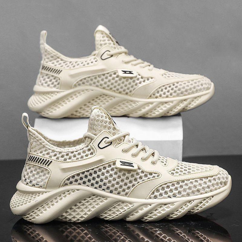 Hollow mesh shoes summer new shoes breathable thick-soled mesh sports and leisure mesh shoes