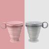 220ml Retractable Cups with Removable Handle Telescopic Cups Collapsible Silicone Cup  Outdoor
