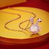 Planet Rabbit Necklace Light Luxury Niche Design Year of the Rabbit Birthday Gift for Girlfriend and Girlfriend