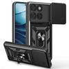 For Motorola Edge 60 5G/60 Fusion 5G Case with Slide Camera Lid PC+TPU Kickstand Phone Cover