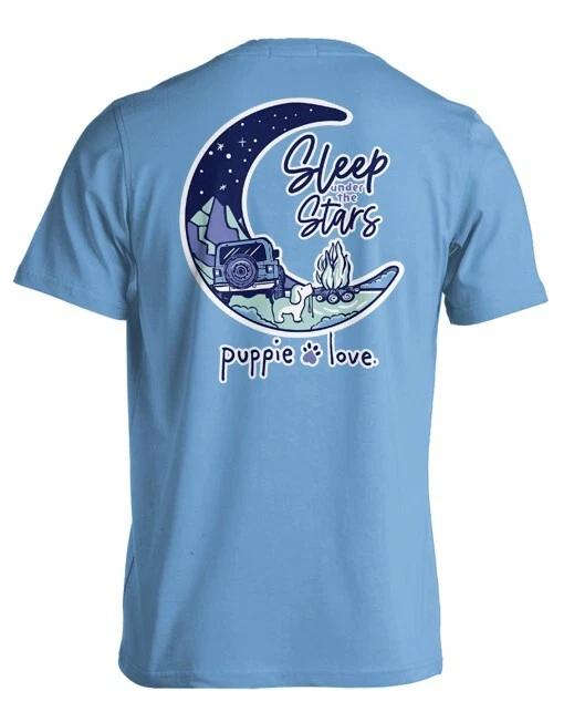 New PUPPIE LOVE Sleep under the STARS PUP T-Shirt 4XL