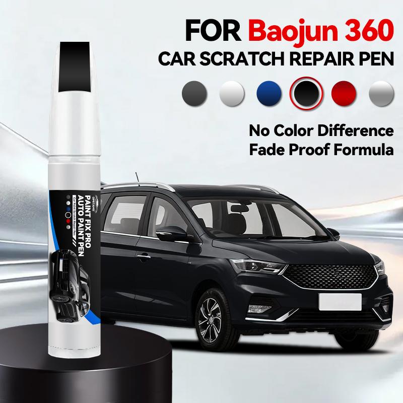 Per Baojun 360 1990-2026 Penna per Riparazione Vernice Ritocco Rimuovi Graffi Fai da Te Accessori Auto Nero Bianco Argento Rosso Marrone Grigio