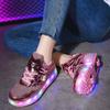 Skates LED charging model with switch runaway shoes double wheel adult lley shoes