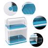 2-Tier Dish Rack with Lid Cover Dish Drying Rack Dish Drainer Detachable Drip Kitchen Dish Drainer Rack Organizer Storage
