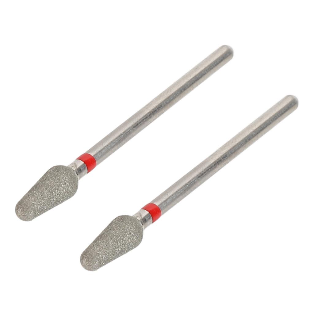 2pcs Nail Art Drill Bit Remove Dead Skin Tungsten Steel Nail Polishing Grinding Heads