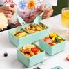Single/Double Layer Travel Food Container 700/1400ml Capacity Food Lunchbox  For Kids