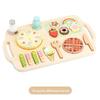 Kitchen Wooden Toy Set With Snack And Bbq Play Food For Children Fun Learning