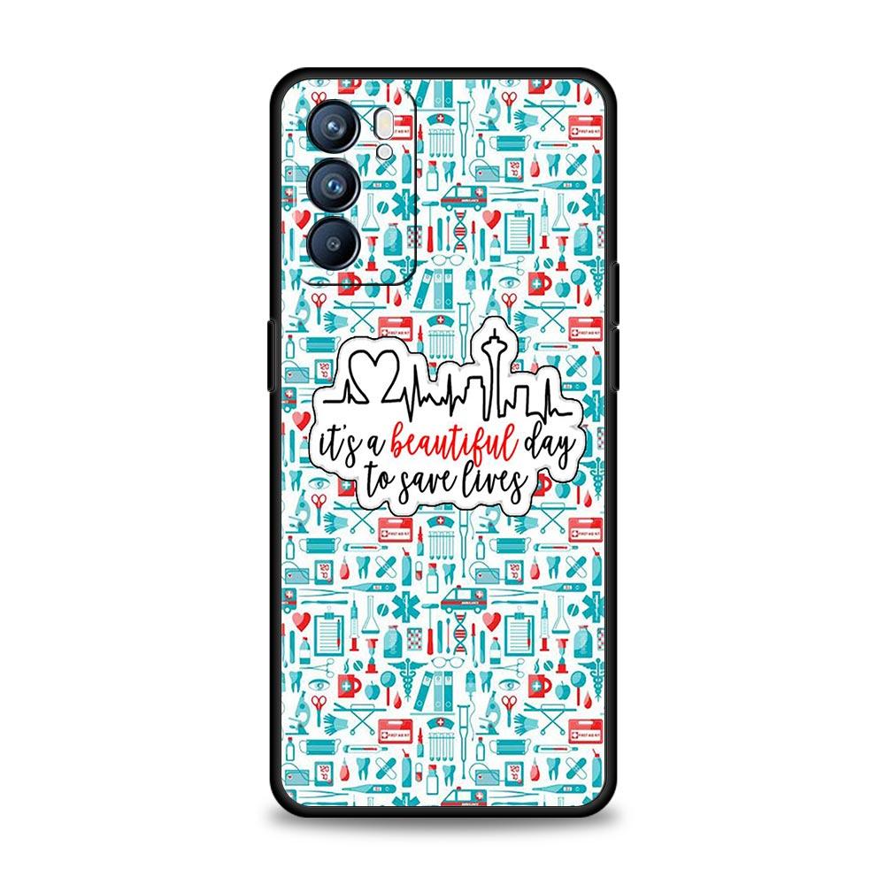 Greys Anatomy Phone Case For Oppo Reno 13 12 11 10 7 F Find X5 X6 A98 A80 A79 A78 A57 A54 A31 A17 Pro 5G Soft TPU Cover Fundas