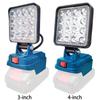 LED Work Light Outdoor Flashlight Rechargeable Emergency Light Dual USB Ports Battery Lantern Waterproof for Maintenance
