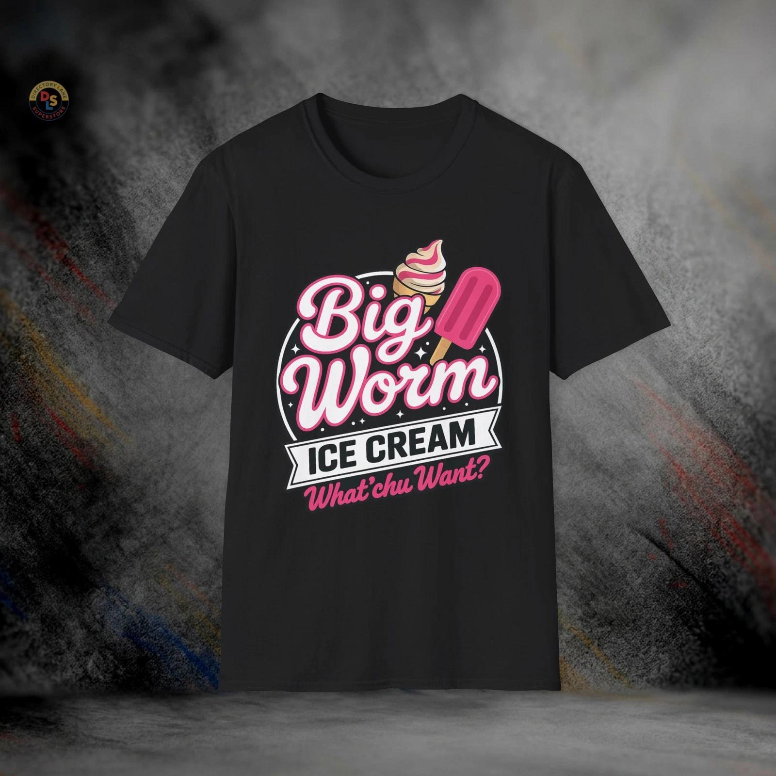 Big Worm Ice Cream Friday Movie T-Shirt | Softstyle Tee XL