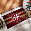 San Francisco 49ers Kristall-Samt-Teppich Weich Anti?Rutschfeste Fußmatte Bequemer Wohnzimmer Schlafzimmer Dekor Teppich