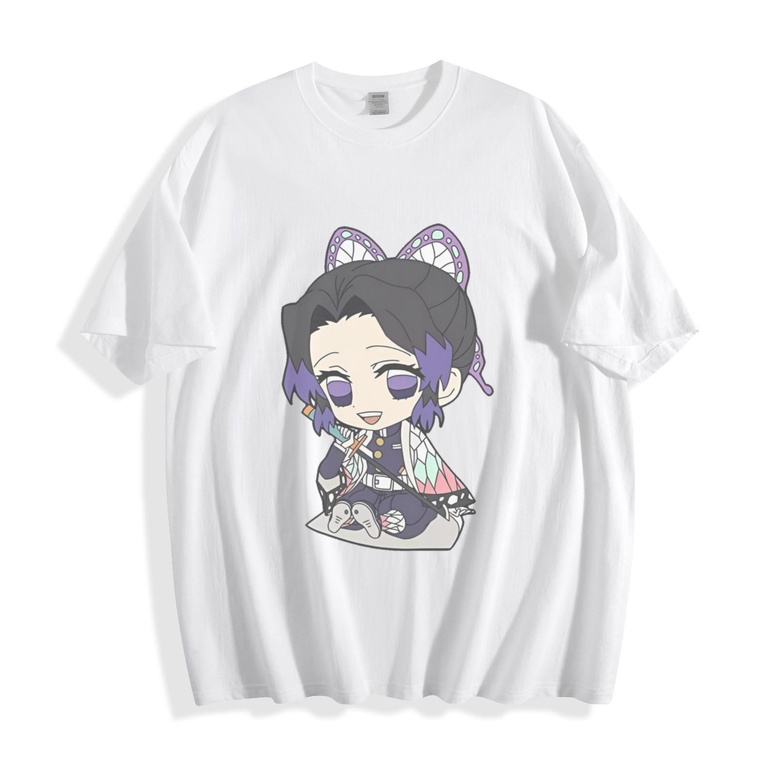 Demon Slayer Shinobu Kocho Chibi T-Shirt Mens Womens Tees Top - Elegant Insect Hashira Unisex Tee 3XL
