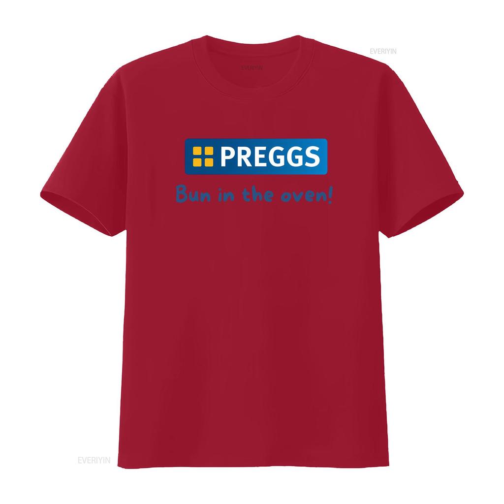 Preggs Funny Novelty Pregnancy Maternity Baby Shower T Shirt Top For Ladies Vintage Graphic Breathable Slightly Homme