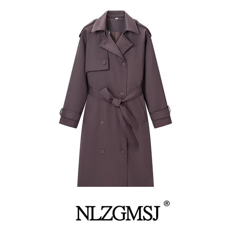 2025 Winter European & American Fashion Versatile Long Trench Coat S