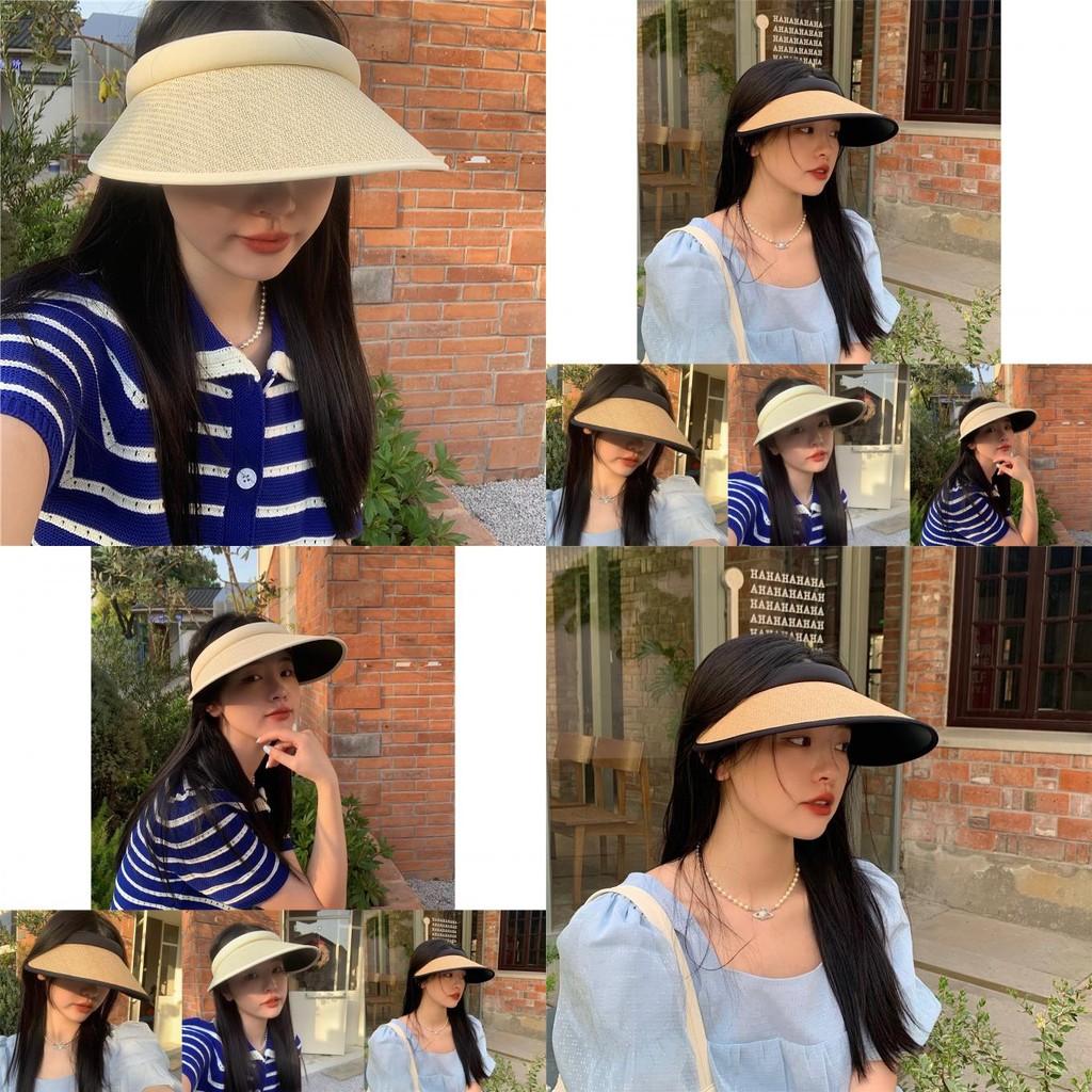 Versatile Women's Straw Hat For All Seasons With Uv Protection And Breathable Design