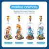 391Pcs Light-Up Message In A Bottle Eco-Tank Model Assembly Toy Home Decor Moc Building Blocks Set Kids Birthday Gift