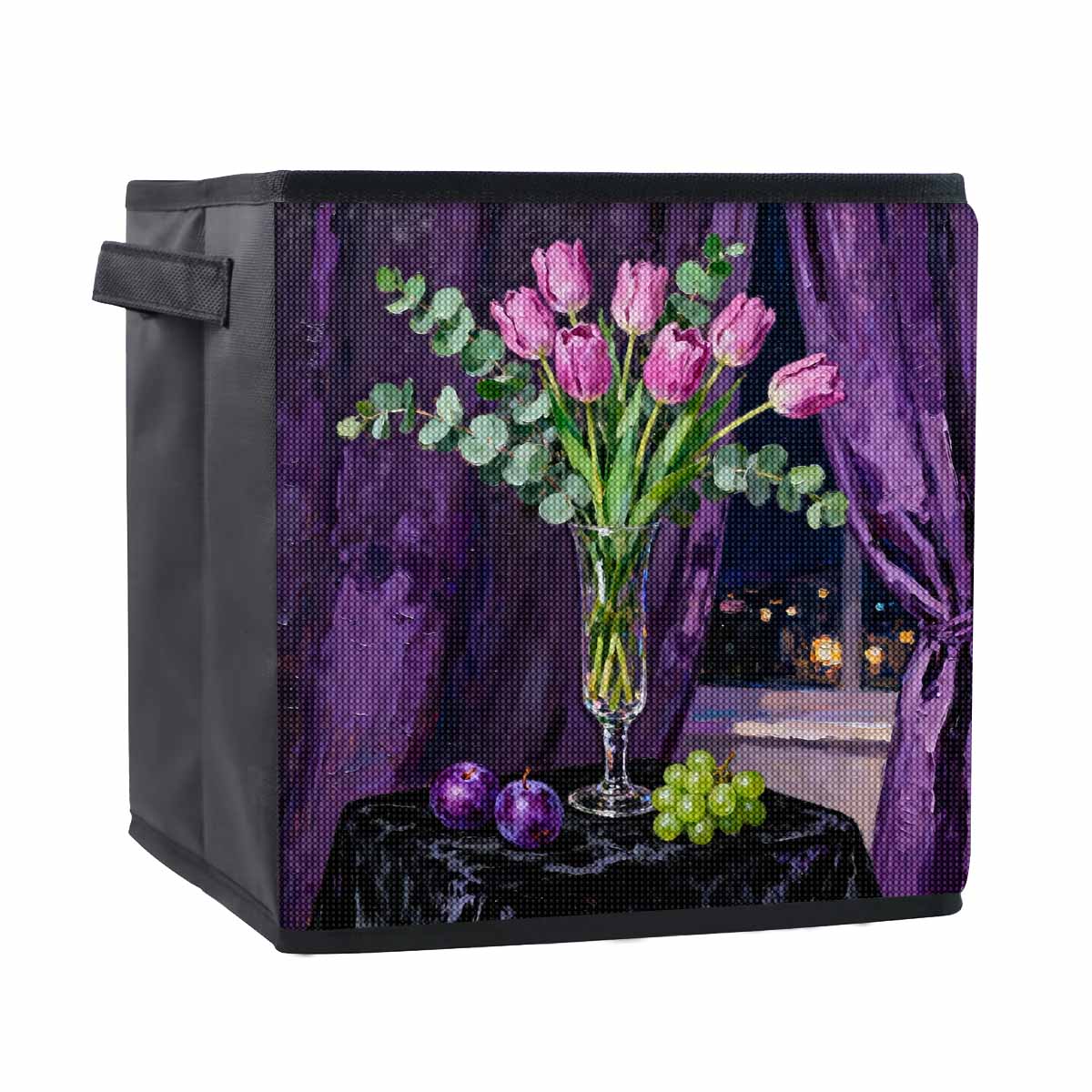 

Корзина для хранения алмазной живописи 5D, Цветок, Полная круглая выкладка, Мозаика, Алмазная вышивка, Вера в сердце, Наборы для вышивания крестом, Домашний декор, Домашний декор 25cmx25cm