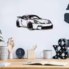 Metal Wall Art 911 Front Metal Car Silhouette Wall Art Perfect for Metal Wall Art Decor and Gift for Car Lovers and Enthusiasts