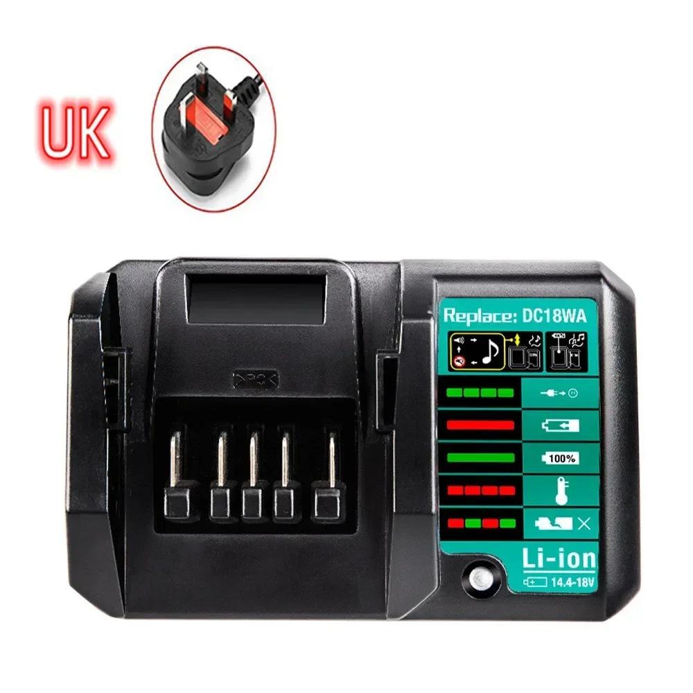 DC18WA Fast Lithium Charger for Makita 14.4V-18V BL1813G BL1811G DC18SG DC1851 BL1415G Li-ion Battery Power Tools
