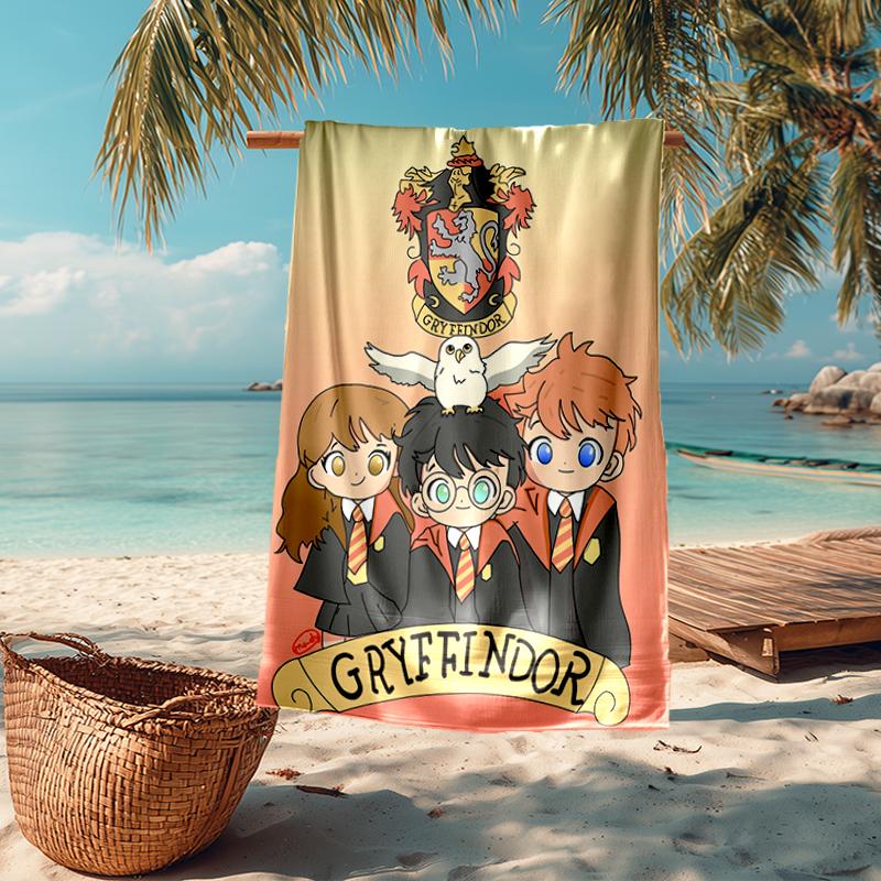 Ultra-Soft Beach Towel with Harry Potter Theme,Ideal for Pool - Camping, Diving - Perfect Travel Essential, Vibrant Beach Towel.