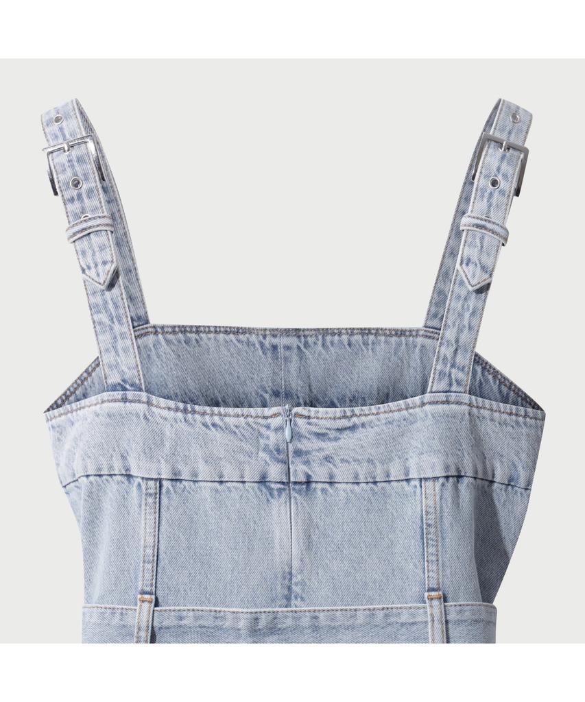 IROWOMEN Fijaraspe2 Denim Buckle Dress_Iodam25102Bul