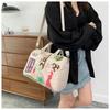 European And American Embroidered Three-Dimensional Women'S Bag New Large Capacity Shoulder  Boston Bag Trendy Crossbody Bag