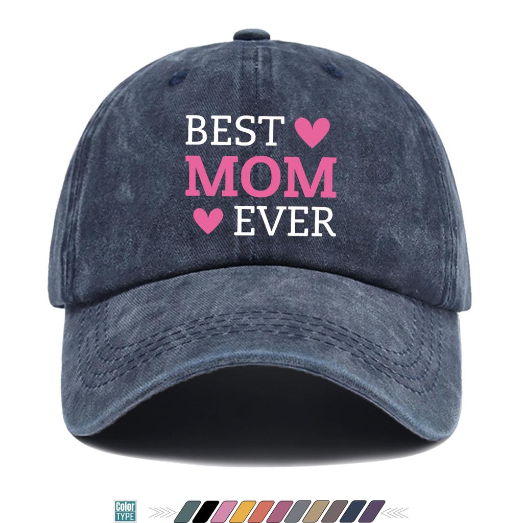 pc pcs Unisex Vintage BEST MOM EVER Trucker Hat Suitable for Outdoor Sports QuickDry Breathable with Buckle Closure Light