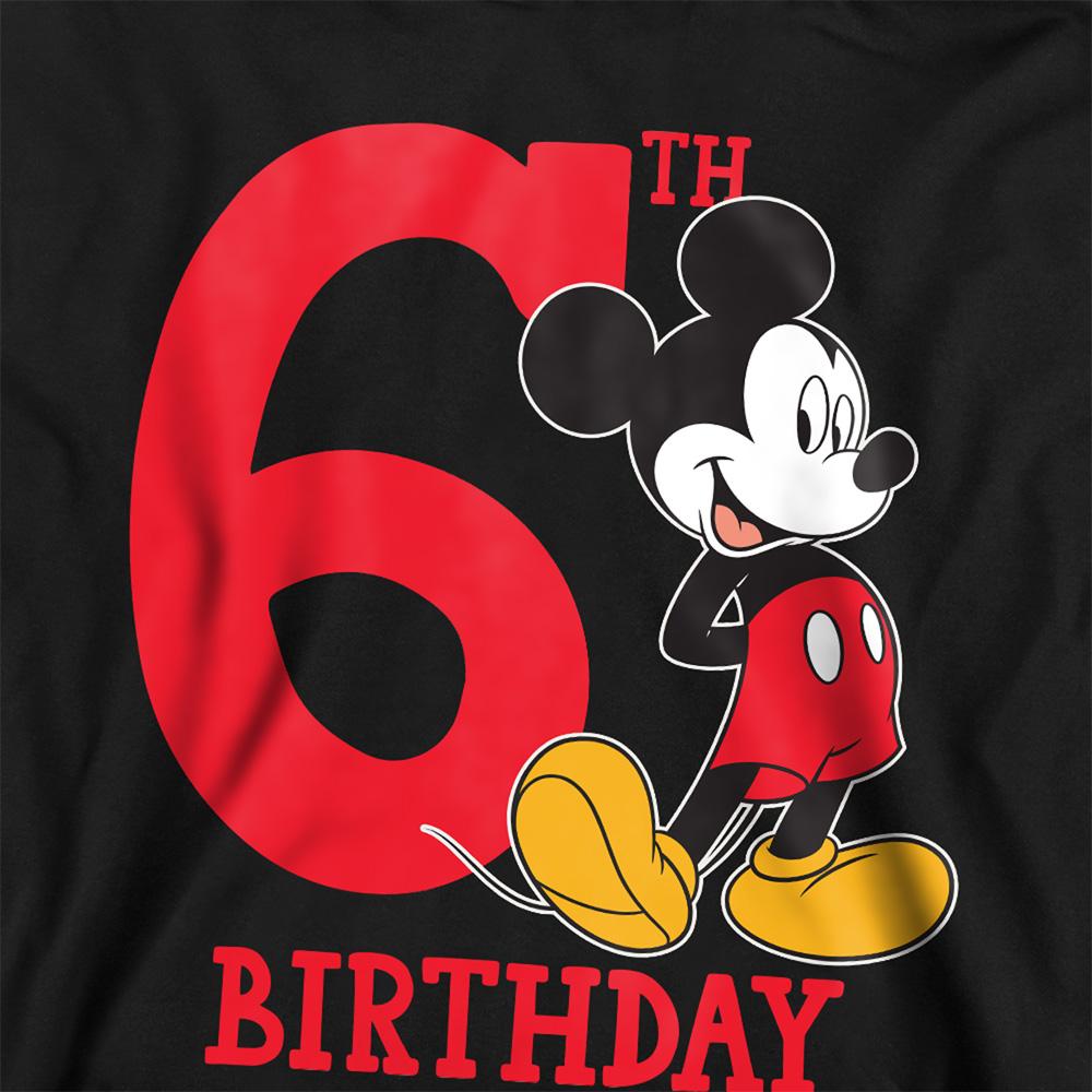 Mickey Mouse Childrens/Kids 6th Birthday Hoodie